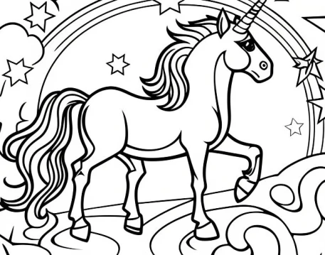 Thumbail Of Unicorn Coloring Pages